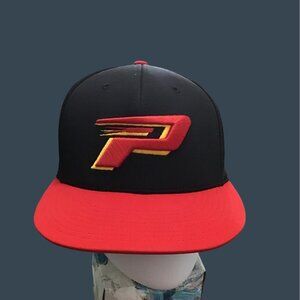 FOOTBALL PARACLETE HIGH SCHOOL SPIRITS MEN FLEXFIT S/M RED/BLACK HAT Pittsburgh